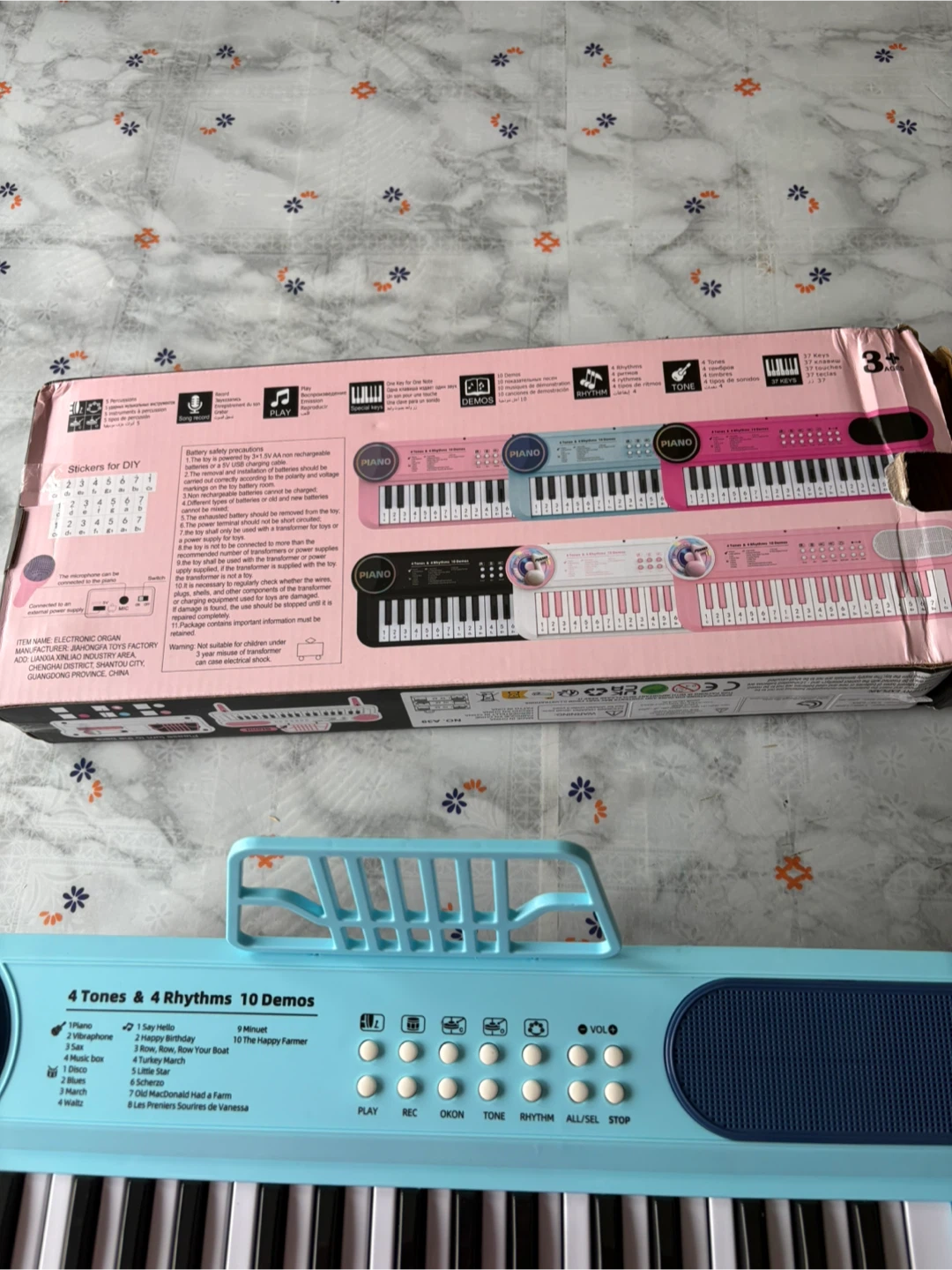 Brand New 37-Key Kids Electronic Piano with Microphone - photo 4