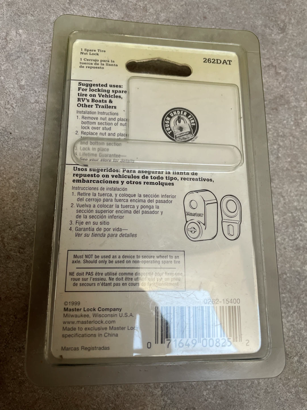 Spare Tire Nut Lock (2) - photo 3
