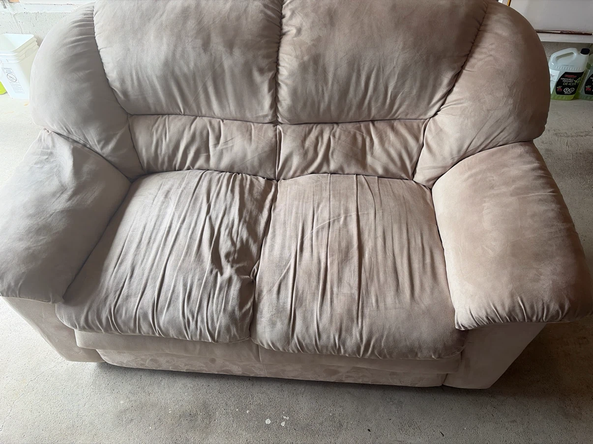 Beige Two-Seater Sofa