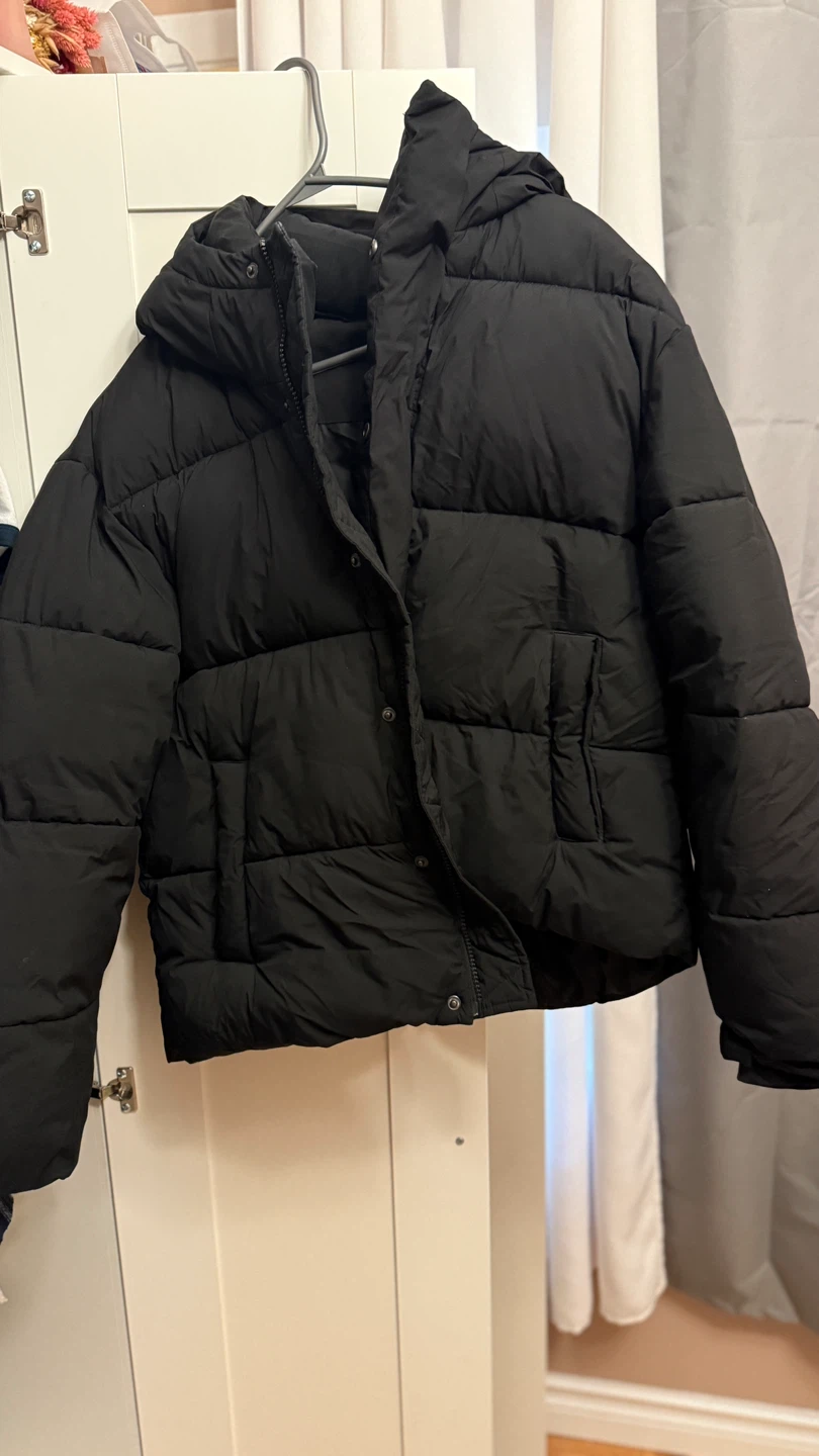 Korean Black Puffer Jacket (Unisex)