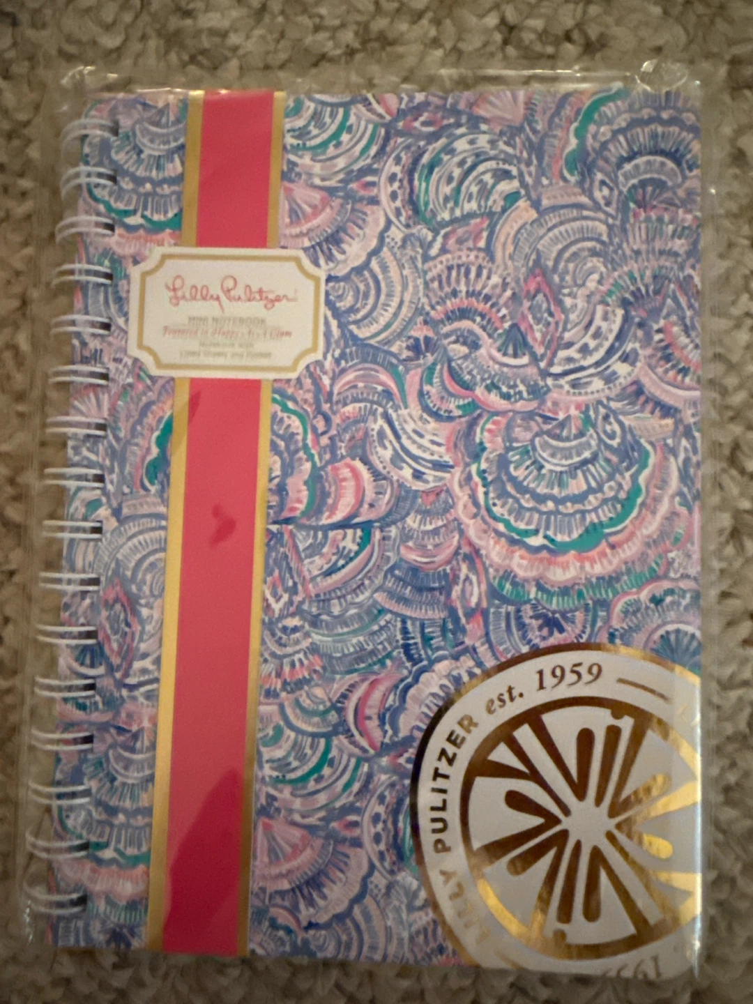 Lilly Pulitzer Mini Notebook Happy as a Clam - photo 2