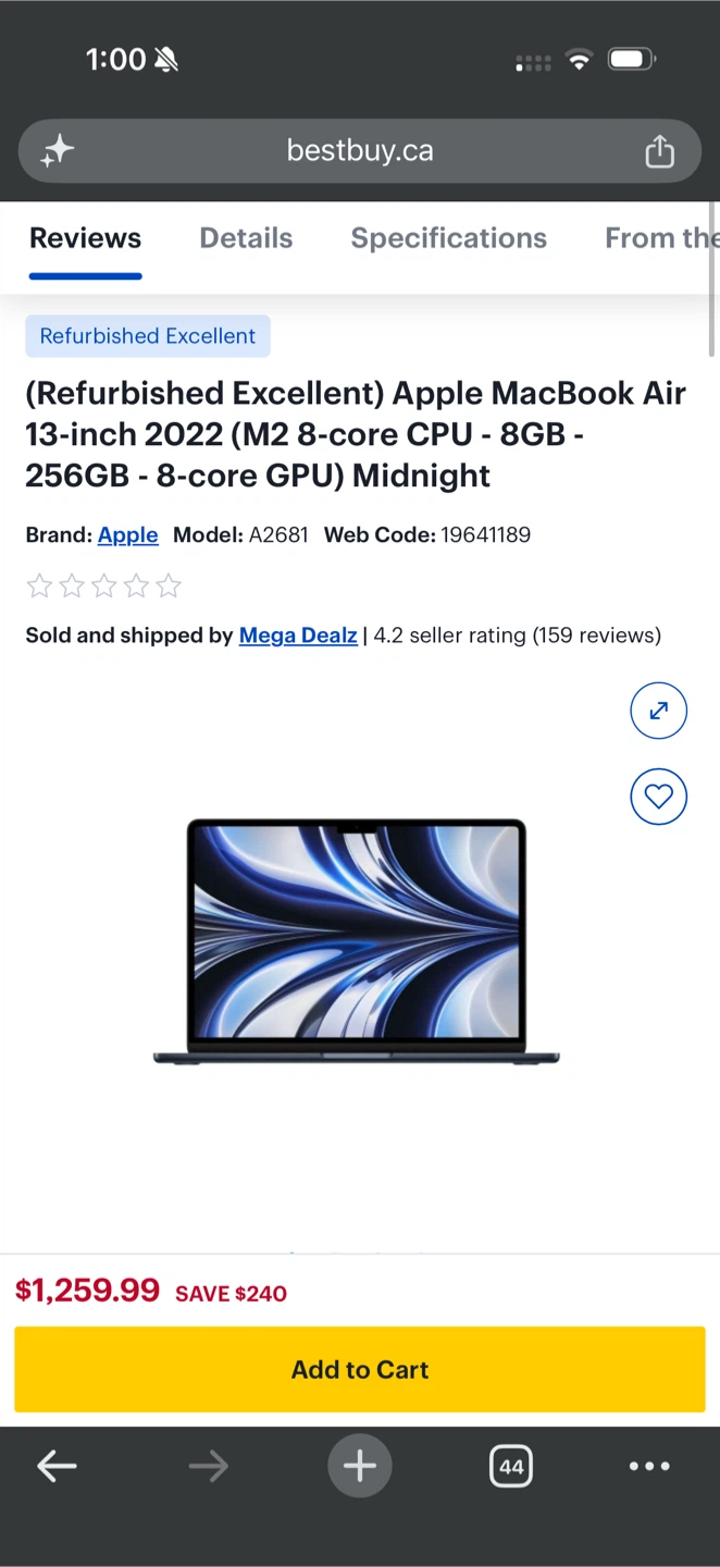 🧡Apple MacBook M2 Chip Air 13-inch Midnight - photo 2