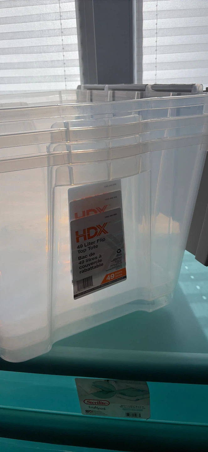 X3 HDX 49 Liter Flip Top Storage Totes - photo 3