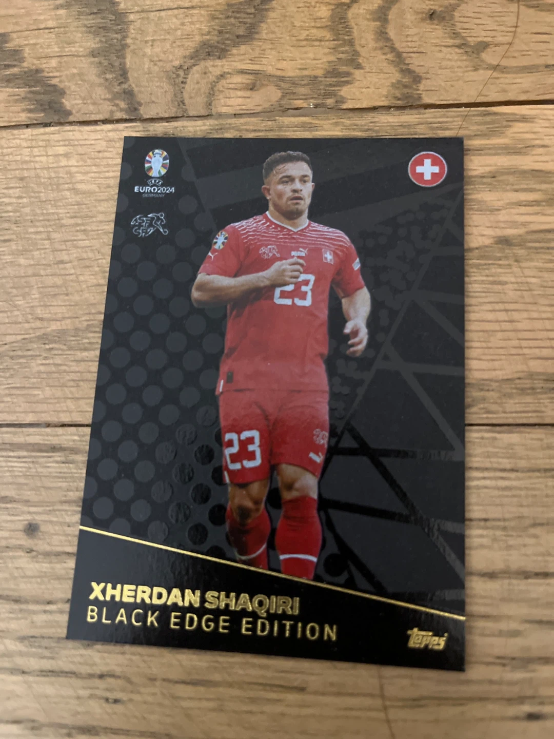 Topps Euro 2024 Xherdan Shaqiri Black Edge Card
