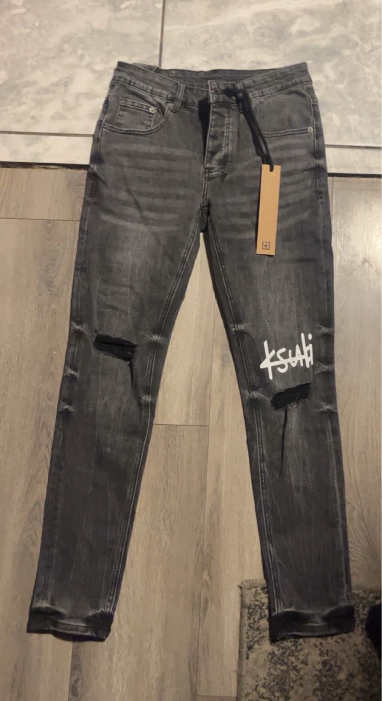 Ksubi Black Distressed Jeans