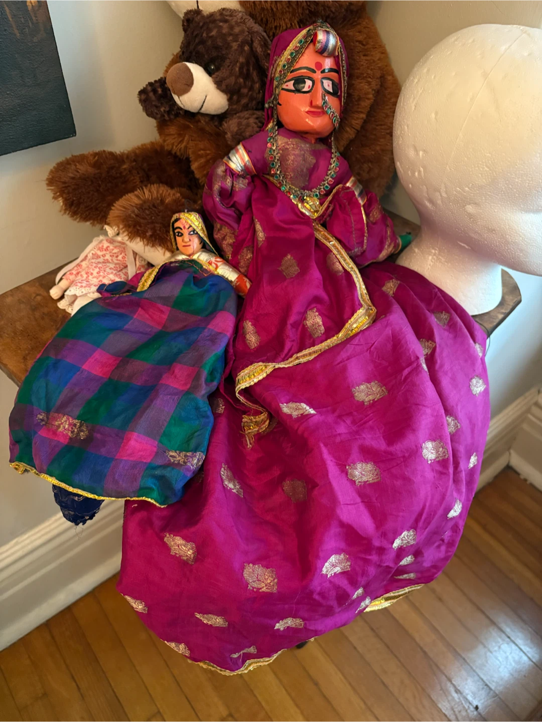🏈 Two Traditional Indian Dolls
