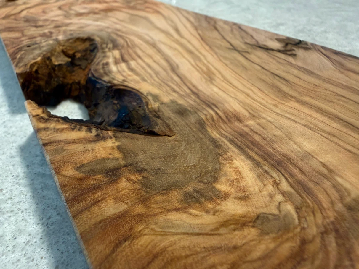 New Solid Olive Wood Live Edge Serving / Cutting Board - photo 3