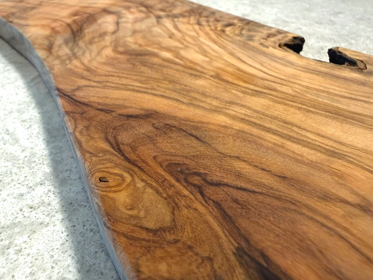 New Solid Olive Wood Live Edge Serving / Cutting Board - photo 4