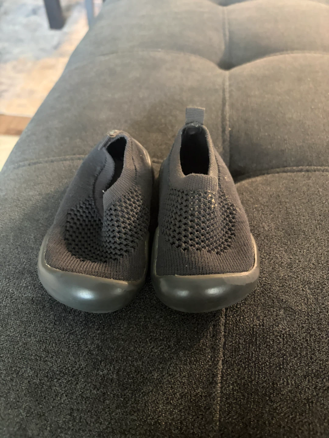 Stonz black Mesh Baby Shoes
