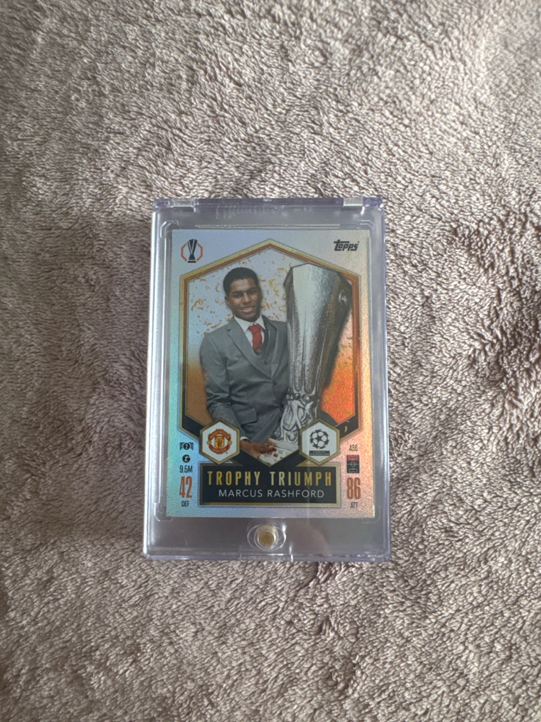 Topps Trophy Triumph Marcus Rashford Card