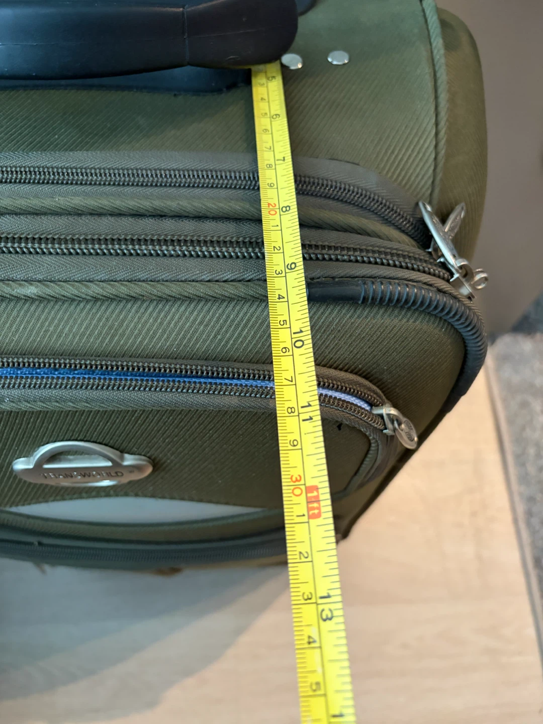 Transworld Olive Carry-On Suitcase - photo 2