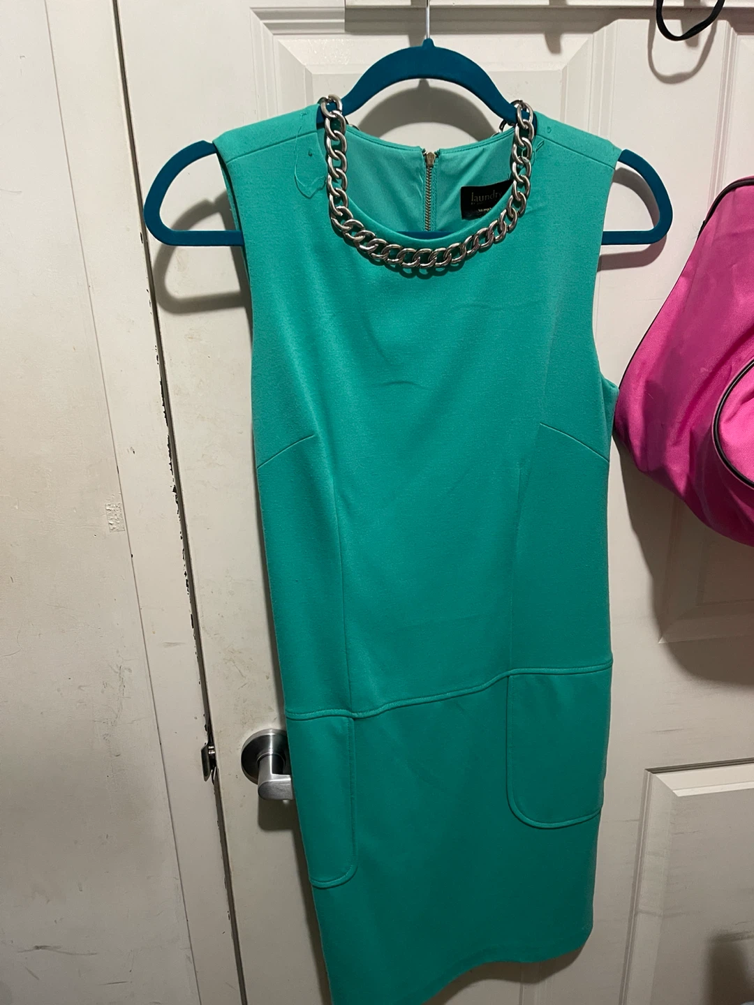 Laundry by Shelli Segal Chain Neck Dress