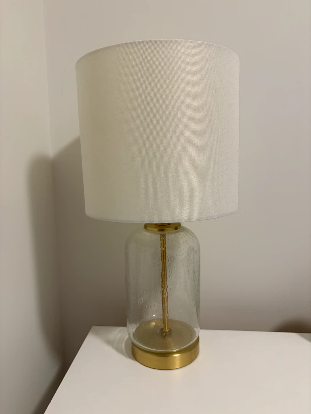 Glass and Brass Table Lamp - photo 2