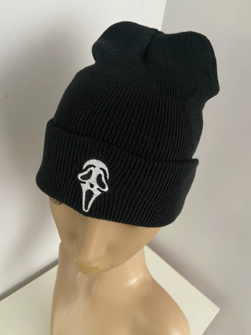 🏈 NEW Black Scream Ghostface Beanie O/S 🏈 - photo 3