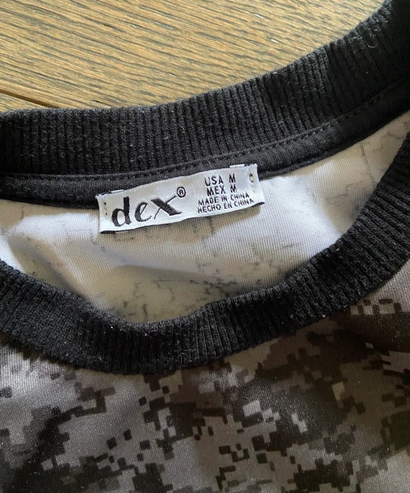 🏈 EUC: DEX Boys Digital Camo Crewneck Sweatshirt M 🏈 - photo 3