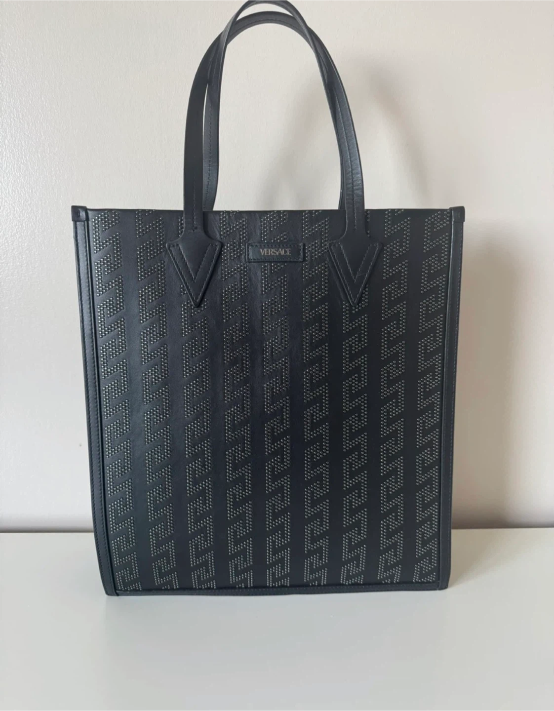 Versace Greca Pattern Tote Bag