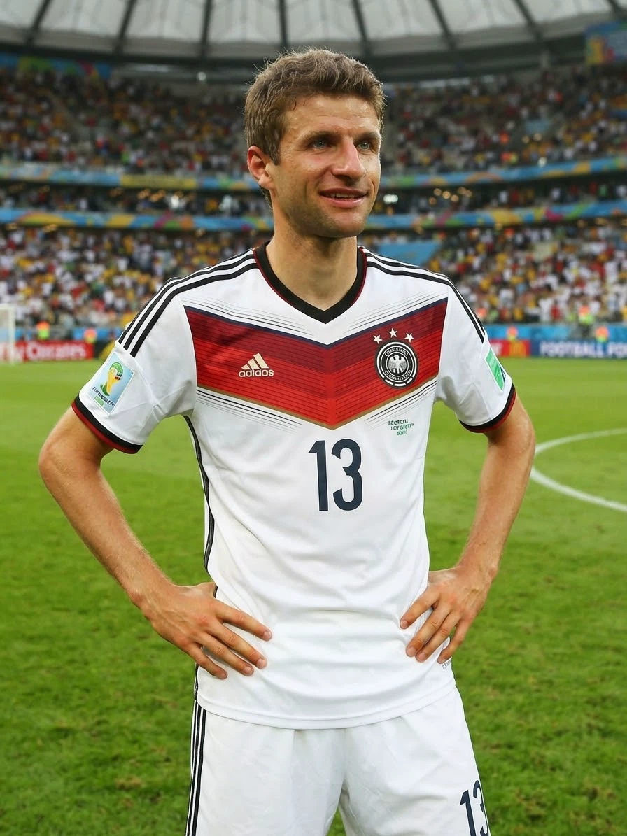 Germany Thomas Muller 2014 World Cup Jersey - photo 3