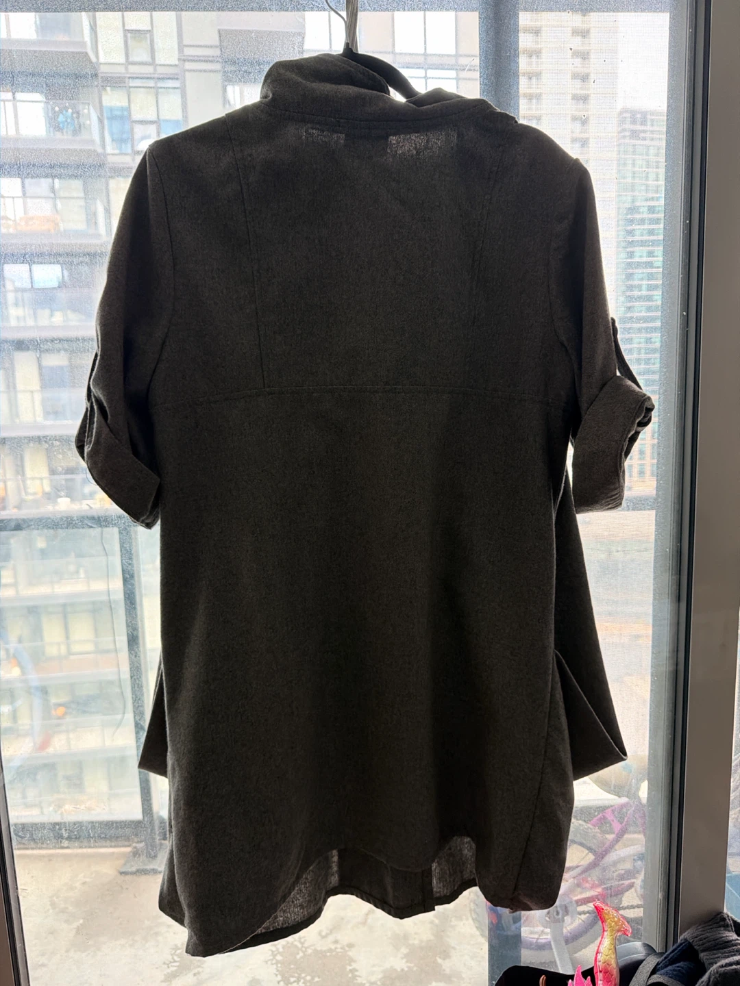 Double-Breasted Wool-Blend Coat - photo 2