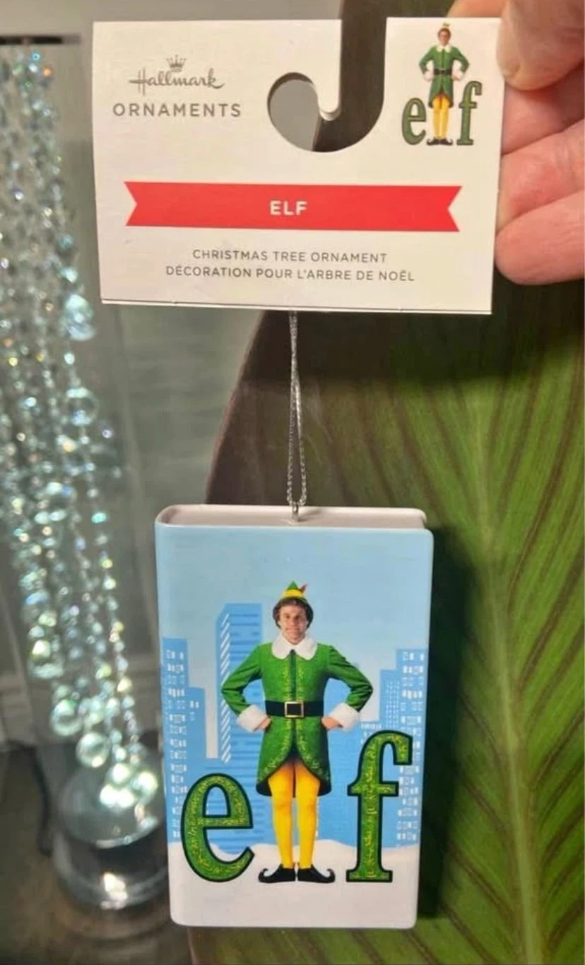 🏈 NEW Hallmark Elf Movie Shatterproof Christmas Ornament 🏈