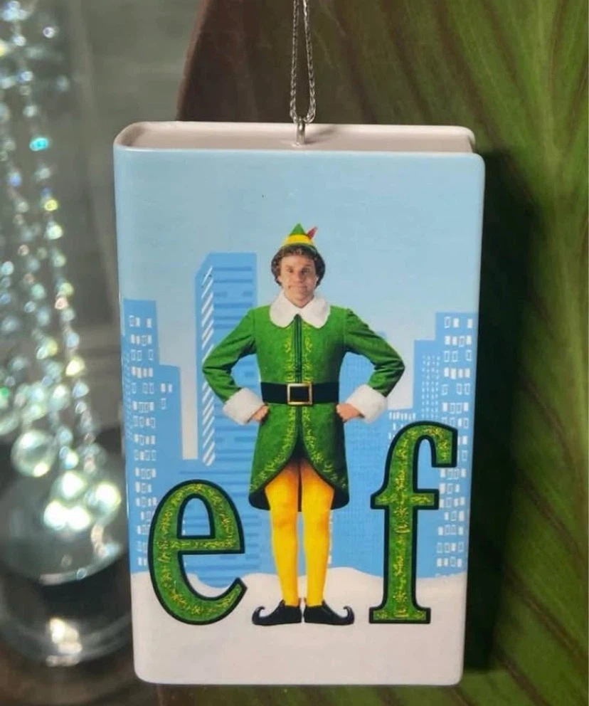 🏈 NEW Hallmark Elf Movie Shatterproof Christmas Ornament 🏈 - photo 2