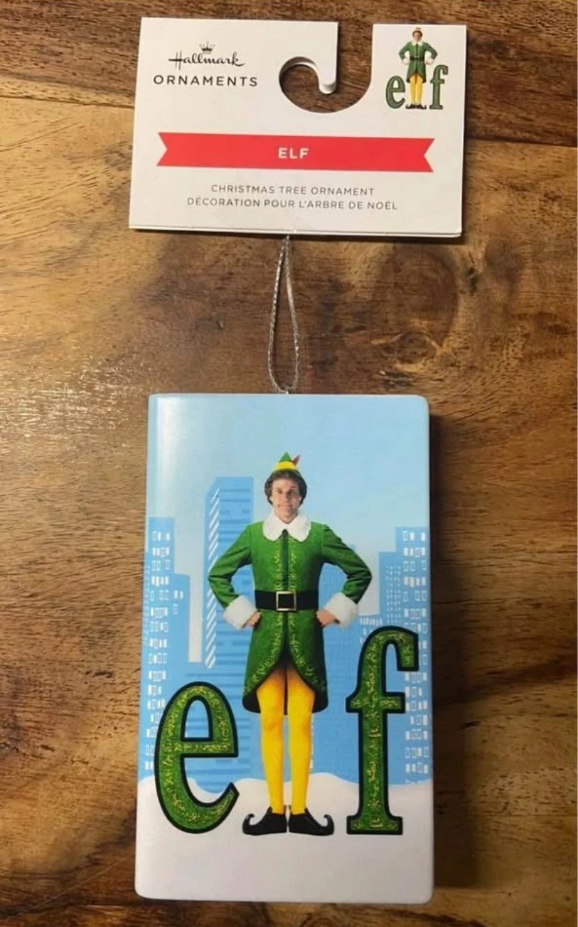 🏈 NEW Hallmark Elf Movie Shatterproof Christmas Ornament 🏈 - photo 4