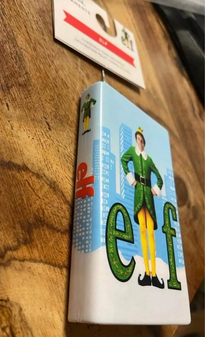🏈 NEW Hallmark Elf Movie Shatterproof Christmas Ornament 🏈 - photo 5