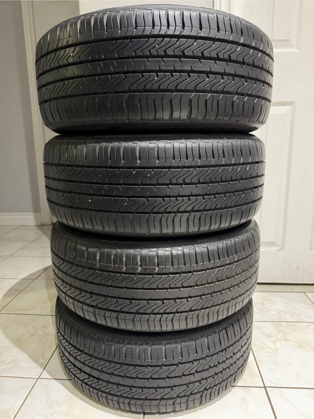SET OF 4 TRIANGLE ALL-SEASON TIRES – 195/55R15 – 80% TREAD