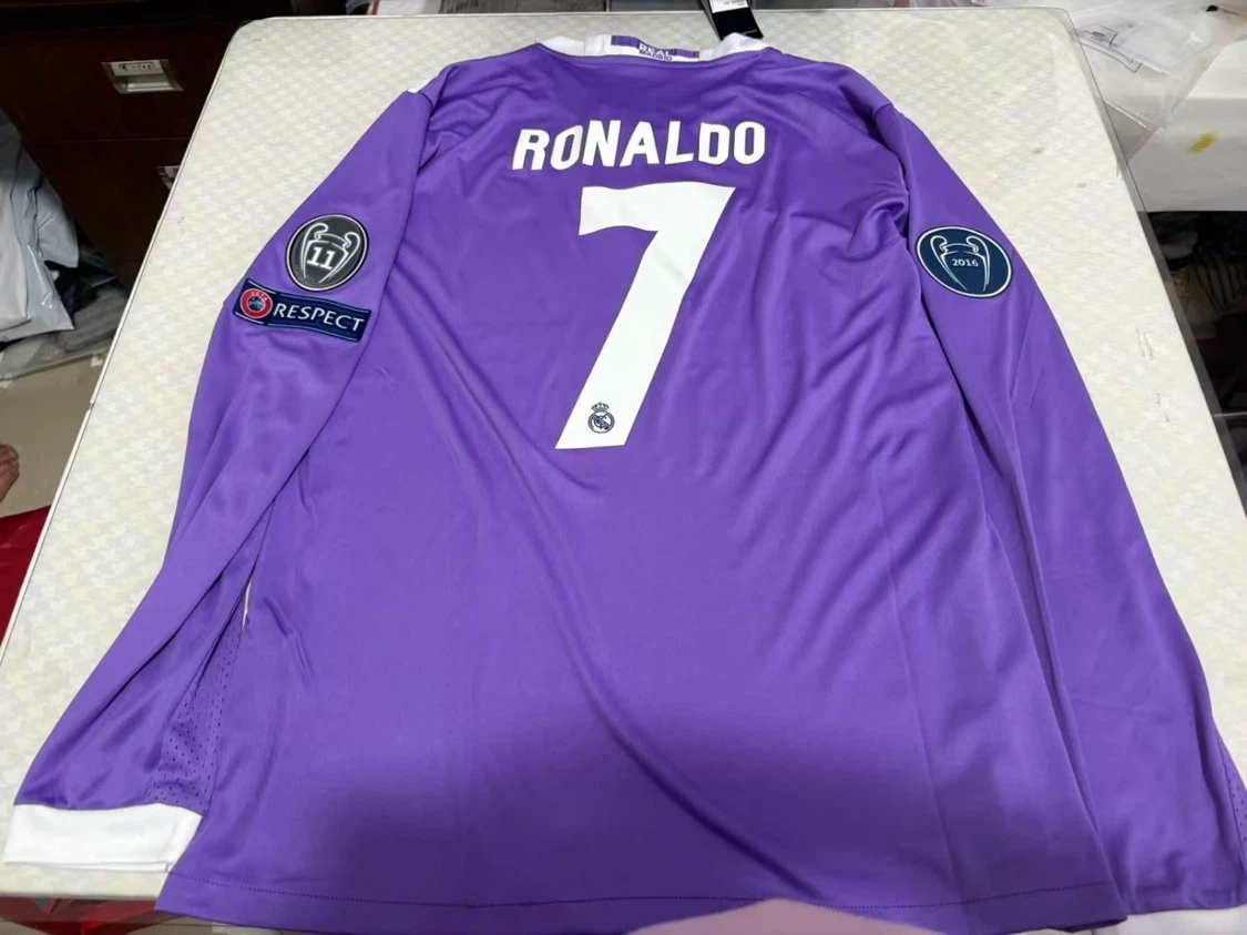 Real Madrid 2017 Ronaldo Long Sleeve Jersey