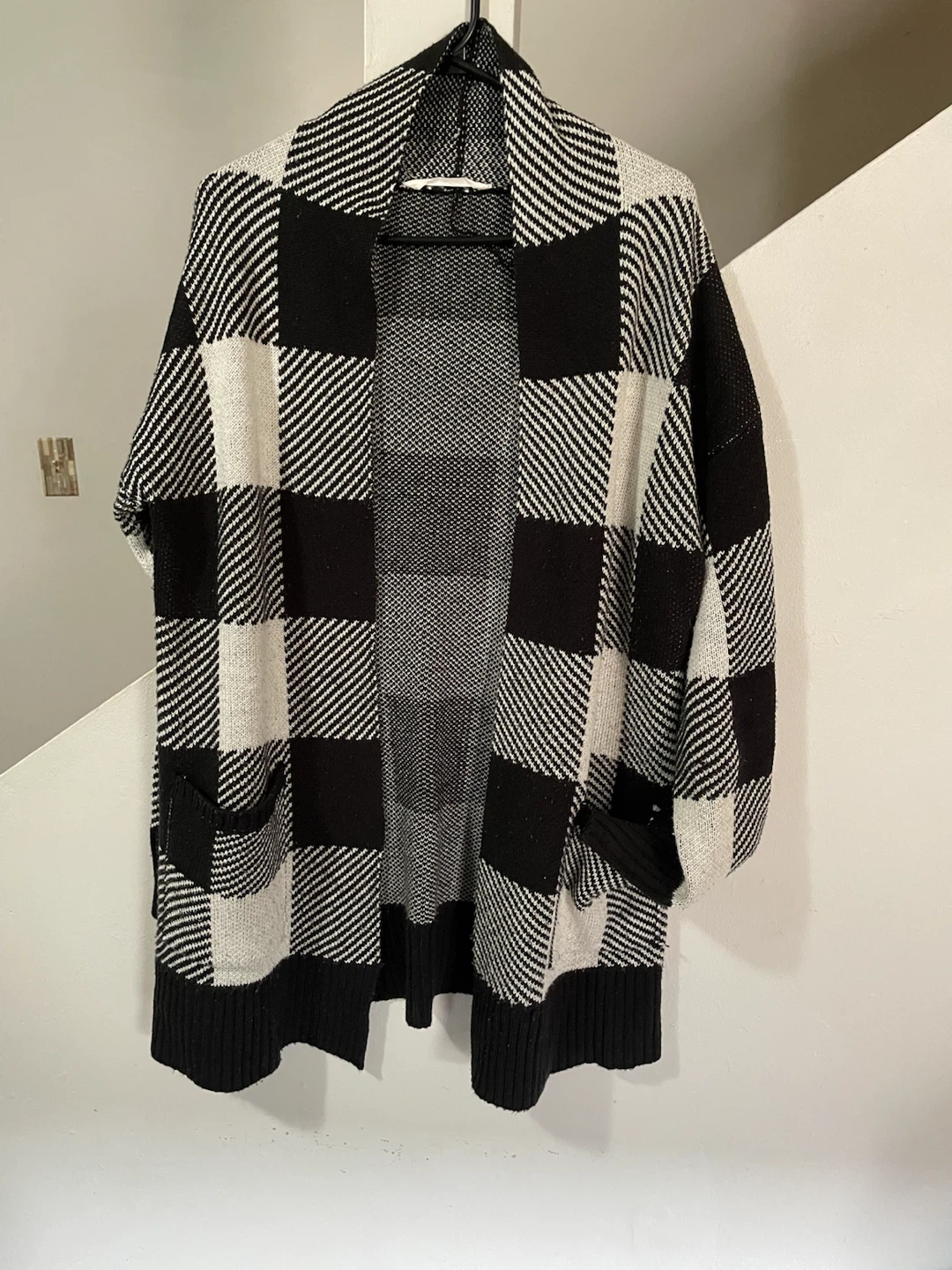 🏈open front long cardigan