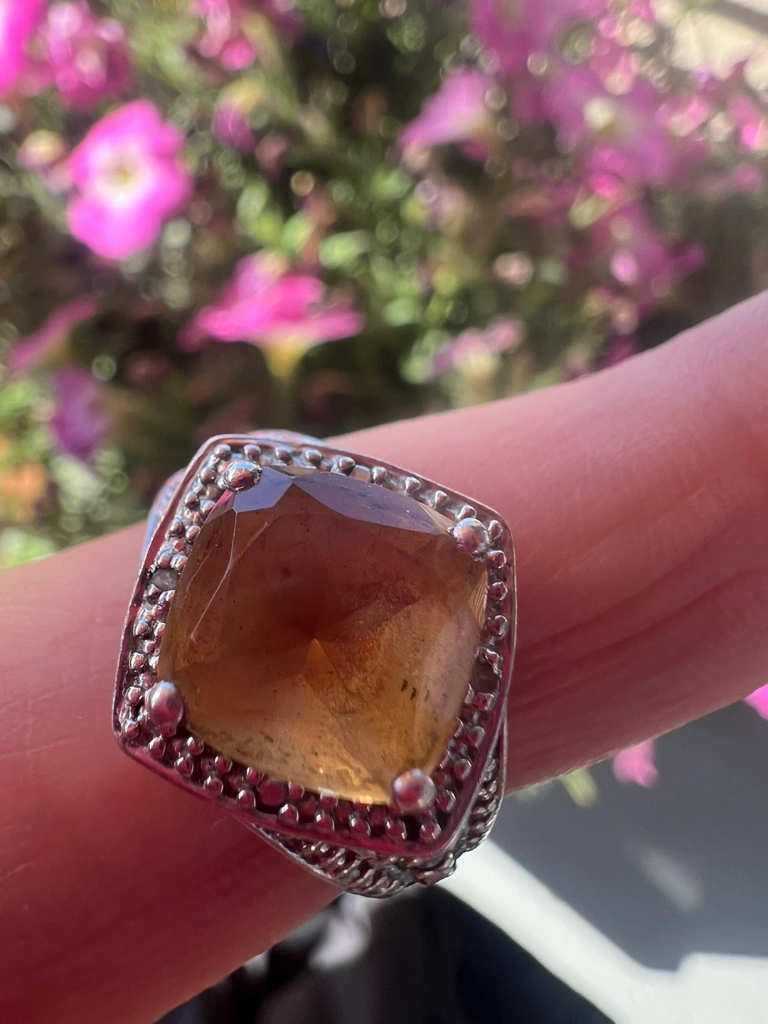 Sterling Silver Citrine Statement Ring - photo 2