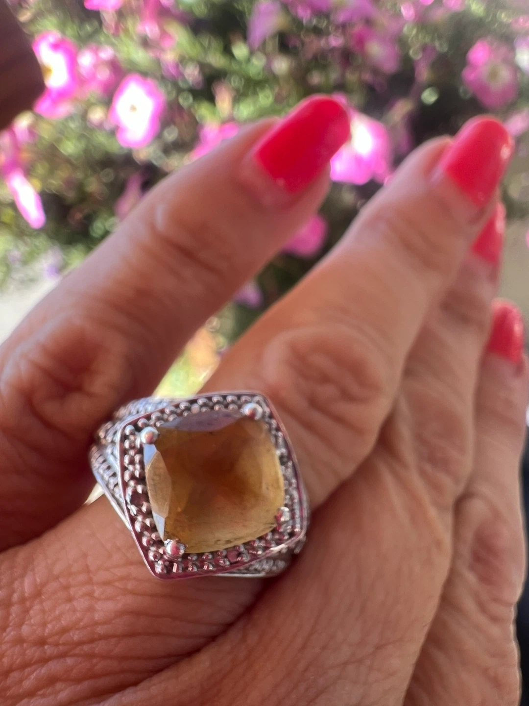 Sterling Silver Citrine Statement Ring - photo 3