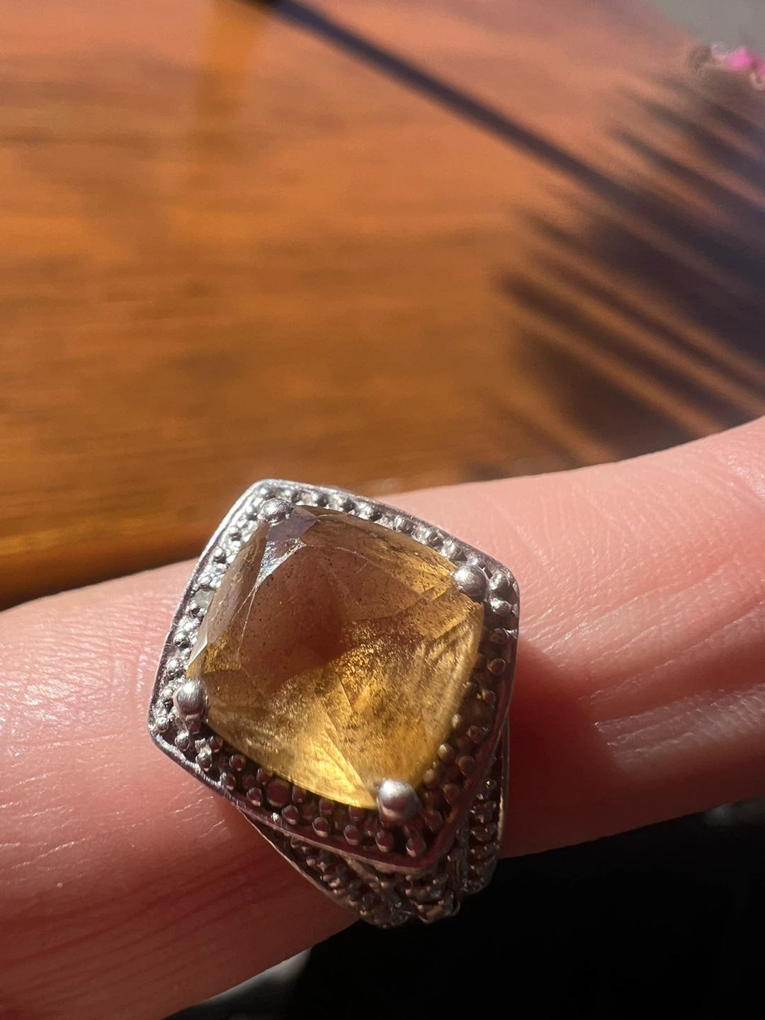 Sterling Silver Citrine Statement Ring - photo 5