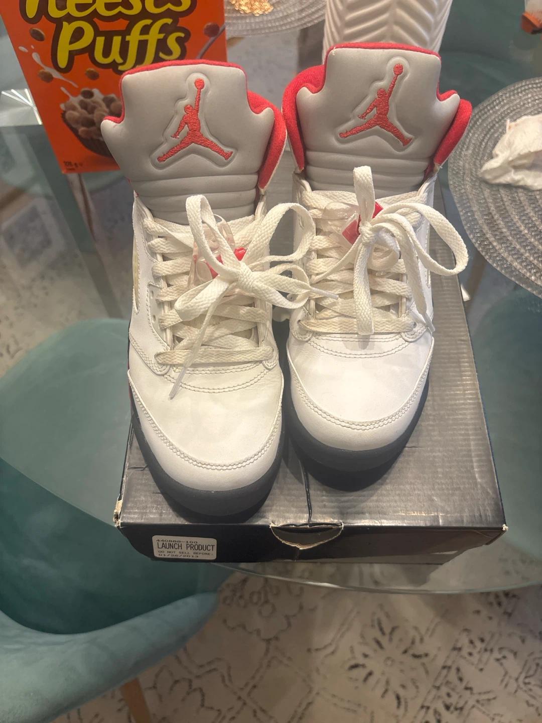 Air Jordan 5 Retro Fire Red Sneakers