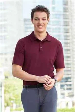 Devon & Jones DG150 Men's Performance Polo Shirt, Burgundy