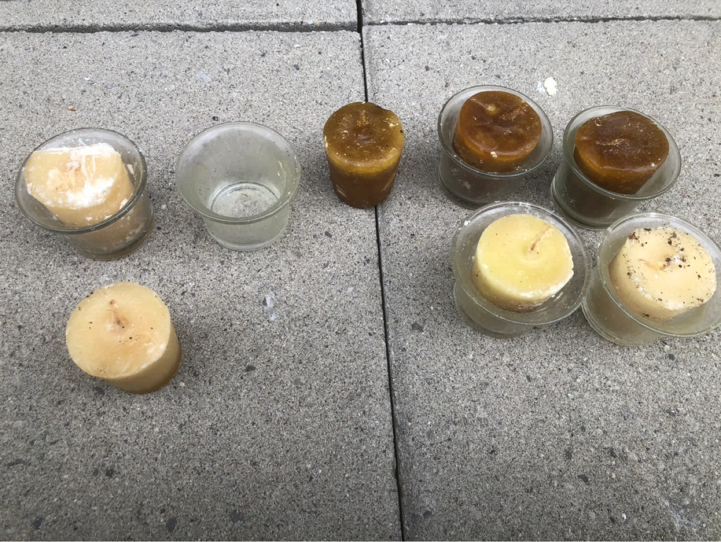 Metal Wall Candle Holders with Glass Votives - photo 5
