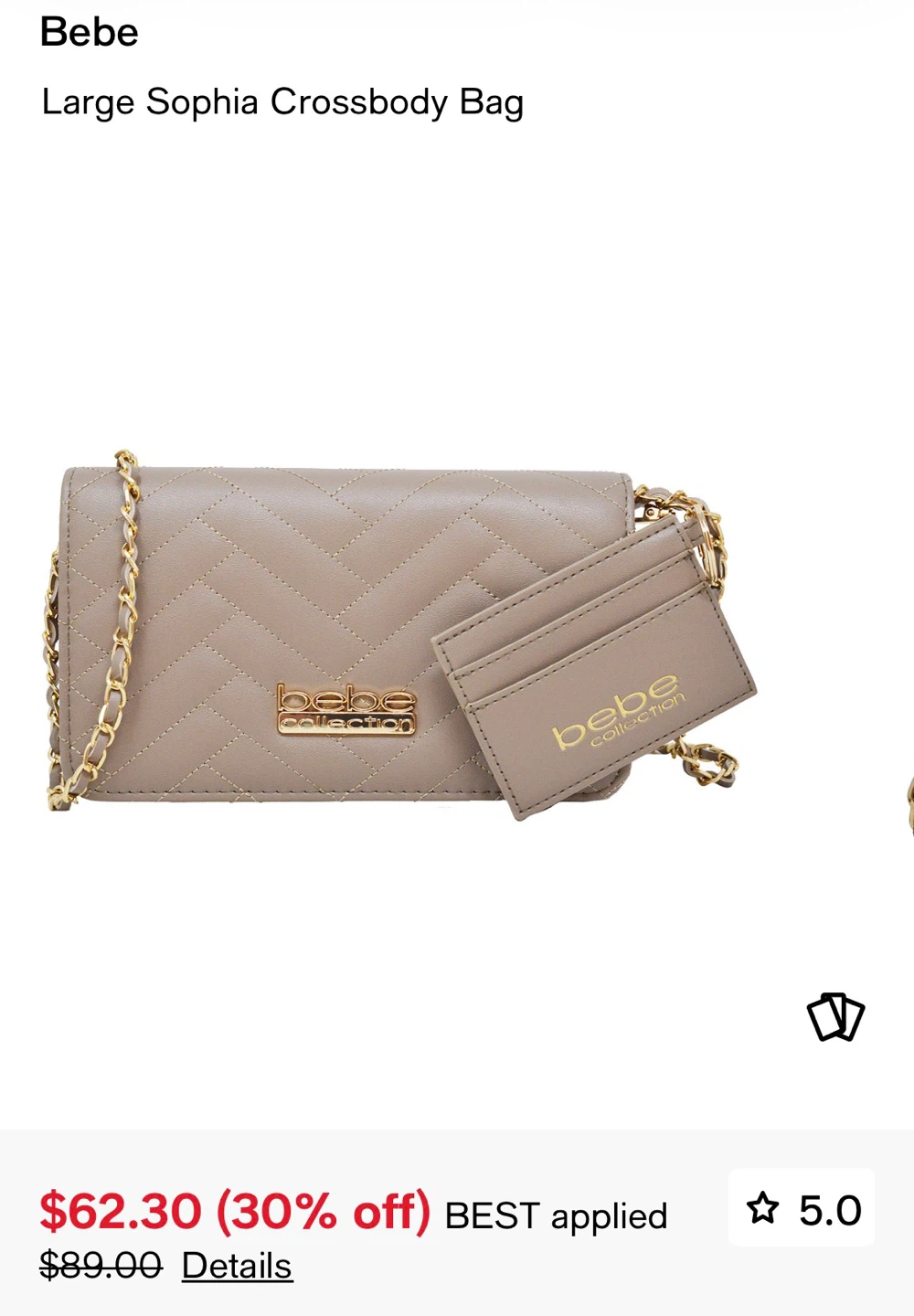Bebe Large Sophia Crossbody Bag - photo 2