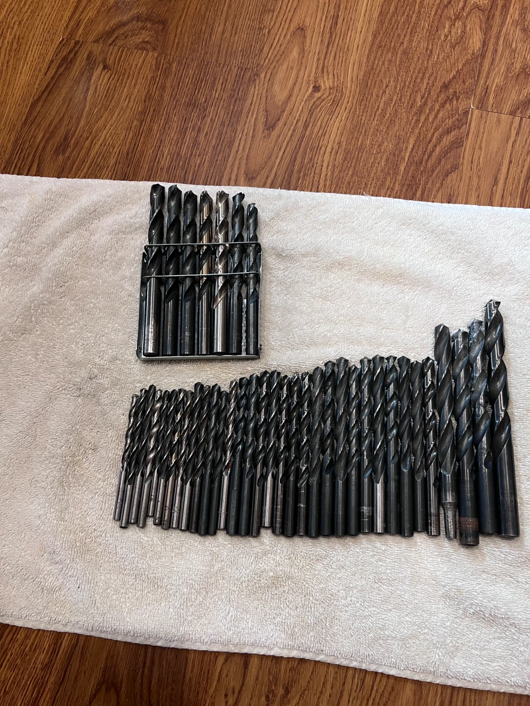 Large Set of Steel Drill Bits