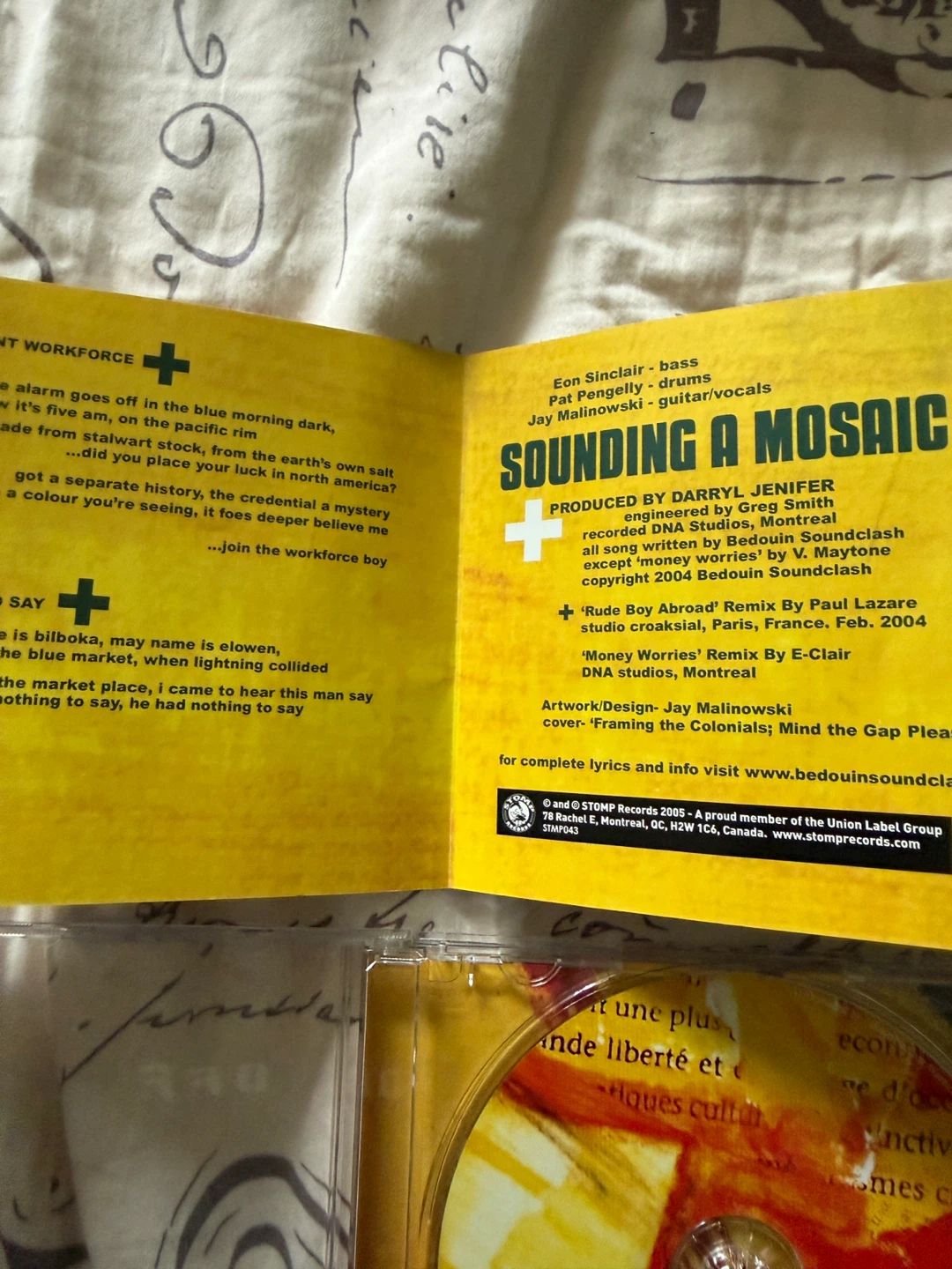 Bedouin Soundclash - Sounding a Mosaic CD🏈 - photo 5