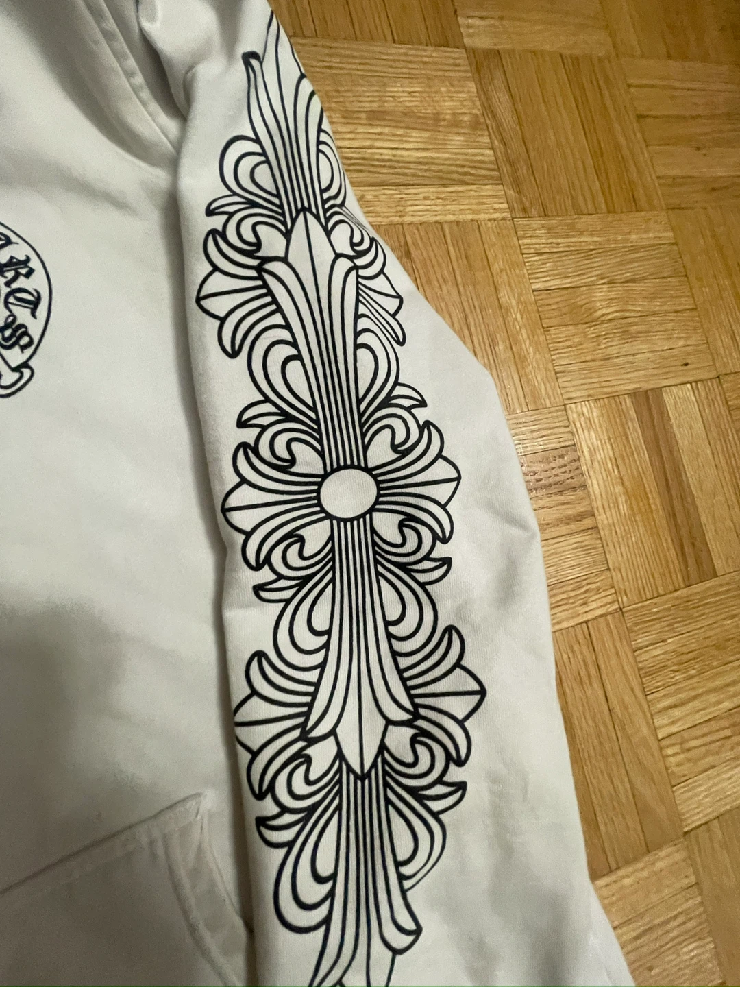 Chrome Hearts White Zip-Up Hoodie - photo 4