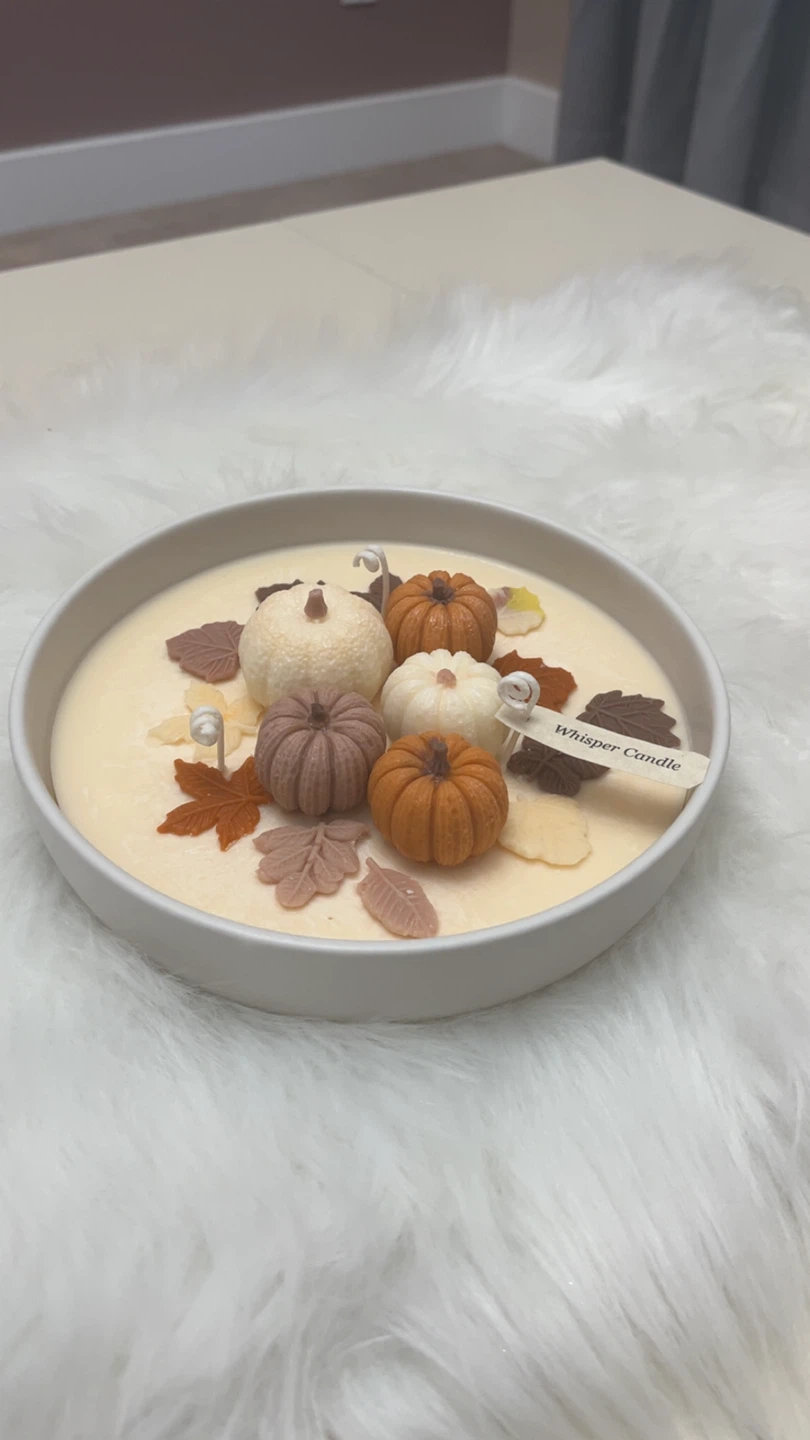Whisper Candle Autumn Pumpkin Bowl - photo 2