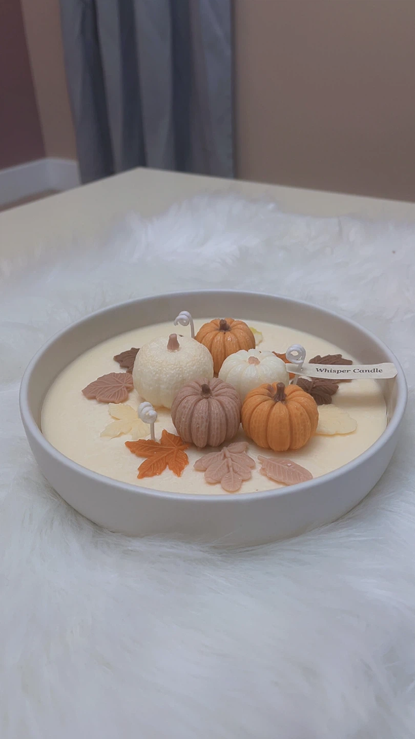 Whisper Candle Autumn Pumpkin Bowl - photo 3