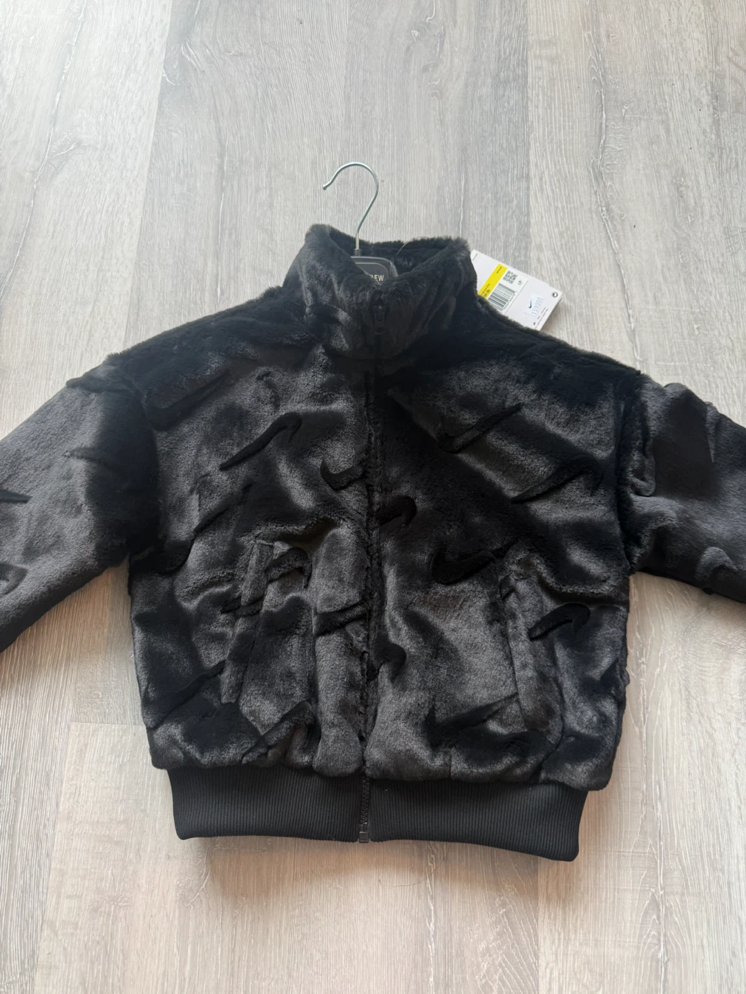 Nike Black Faux Fur Jacket