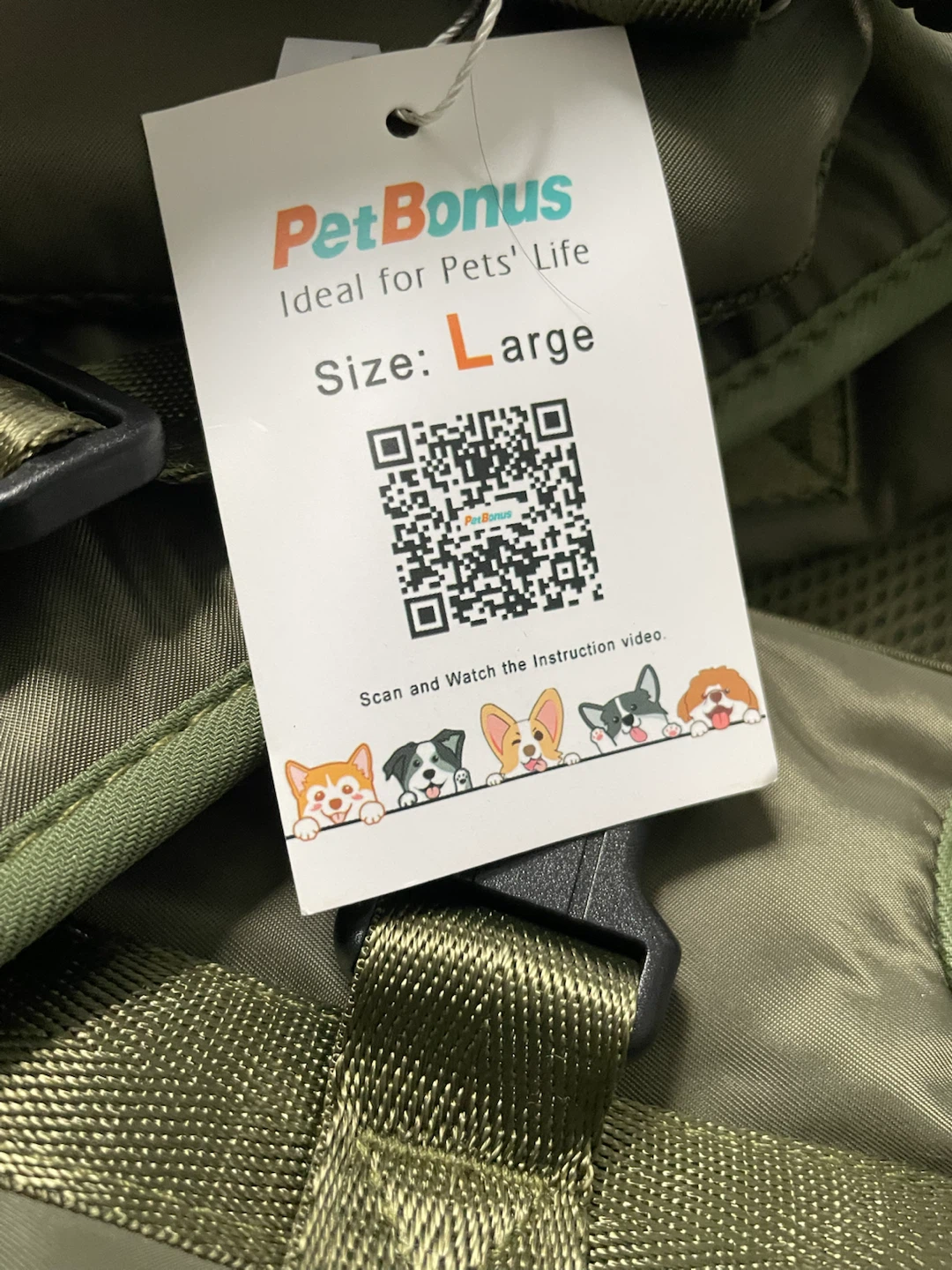 PetBonus Pet Carrier - Green - Large - photo 2
