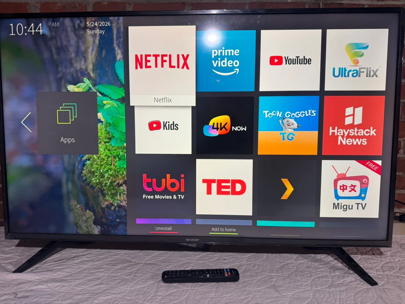 50” Sharp 4K Smart Tv