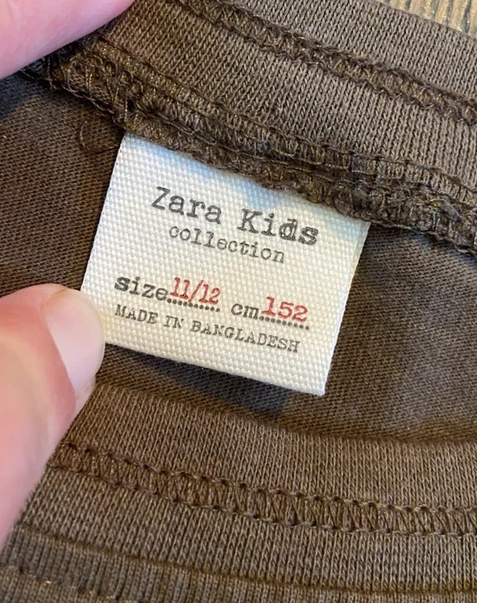 🏈 EUC Zara Kids Long Sleeve Cotton Shirt 11-12 yrs - photo 3