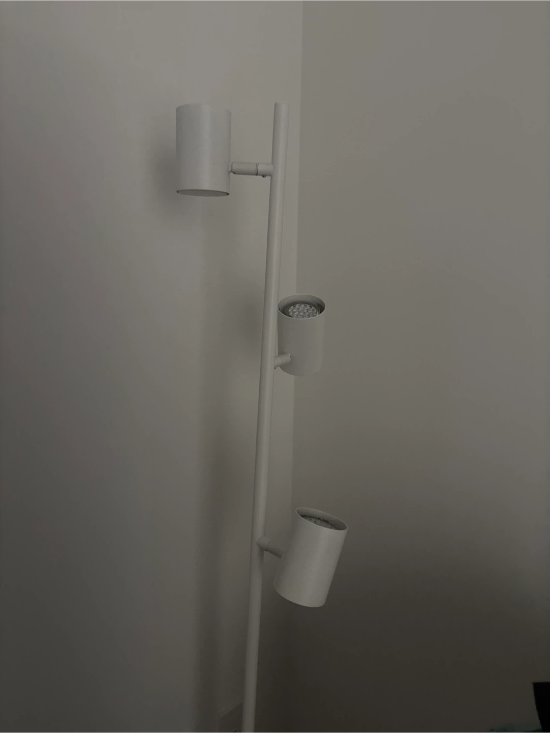 IKEA White Three-Light Floor Lamp