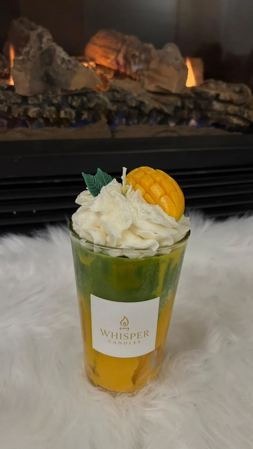 Whisper Candles Mango Drink Shaped Candle - photo 2