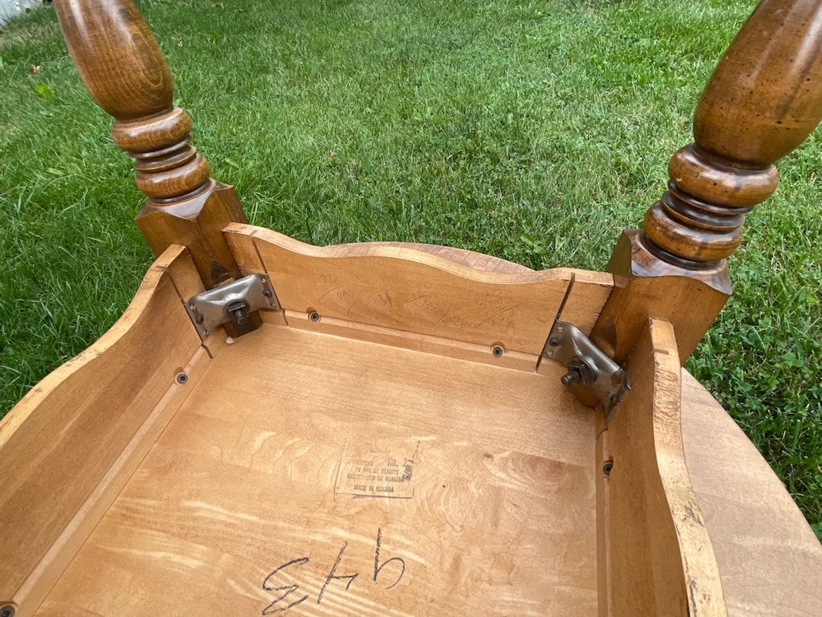 Vintage Two-Tier Wooden Side Table - photo 5