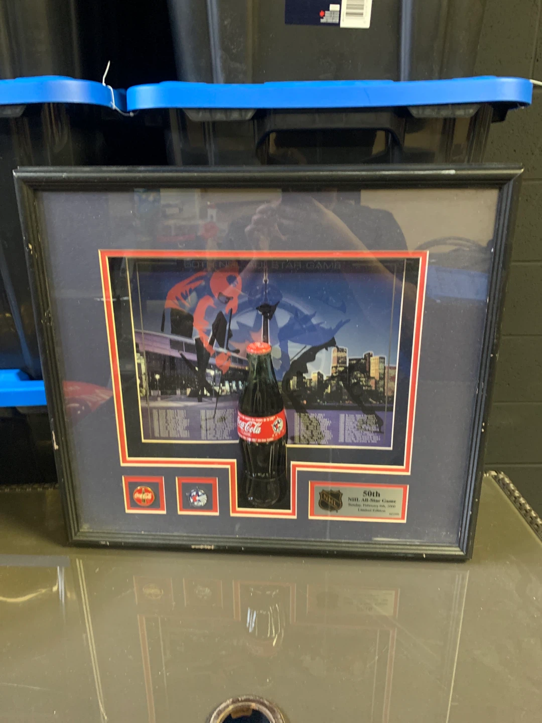 Coca-Cola NHL 50th All-Star Game Framed Display