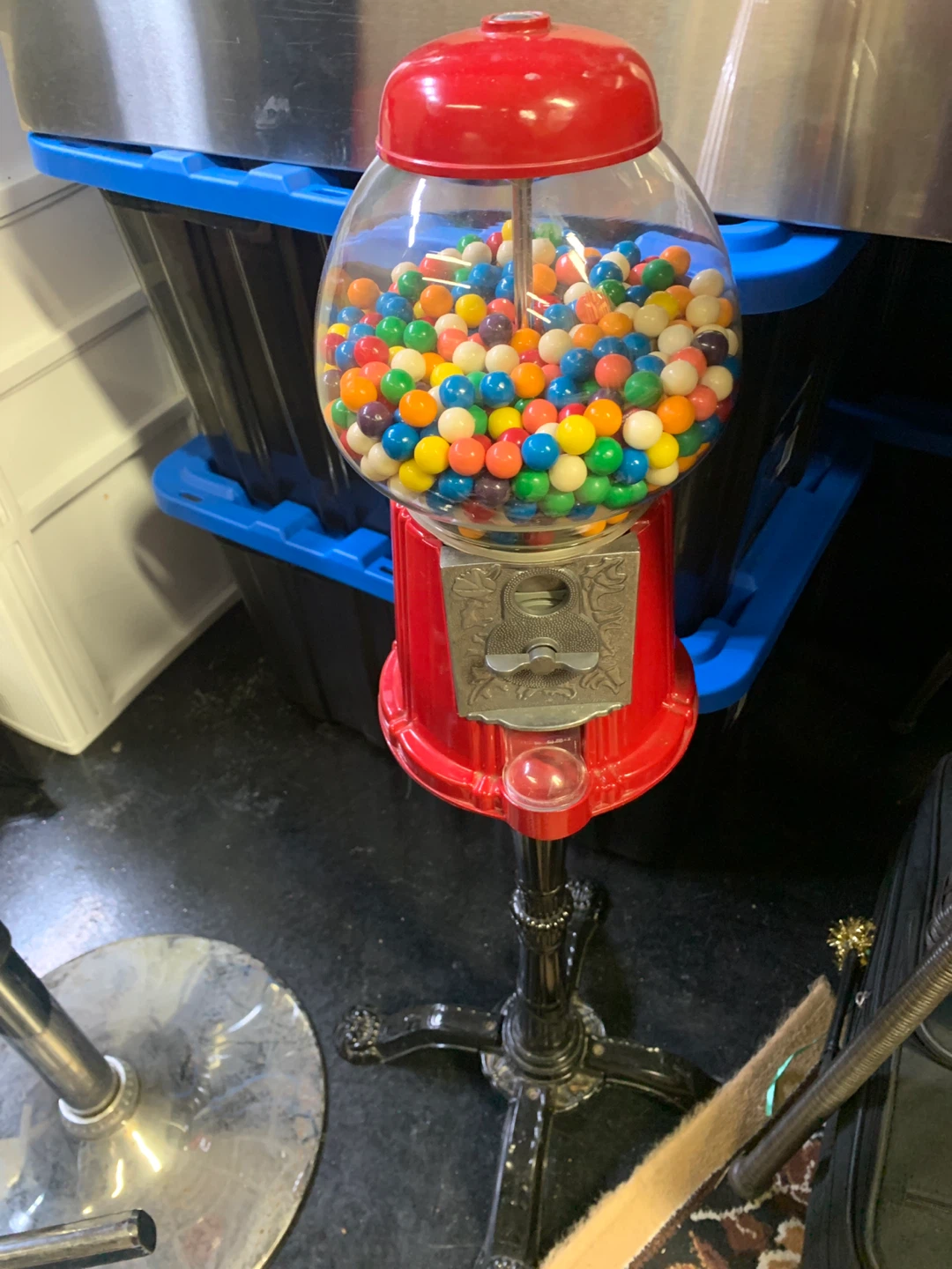 Vintage Style Gumball Machine with Stand